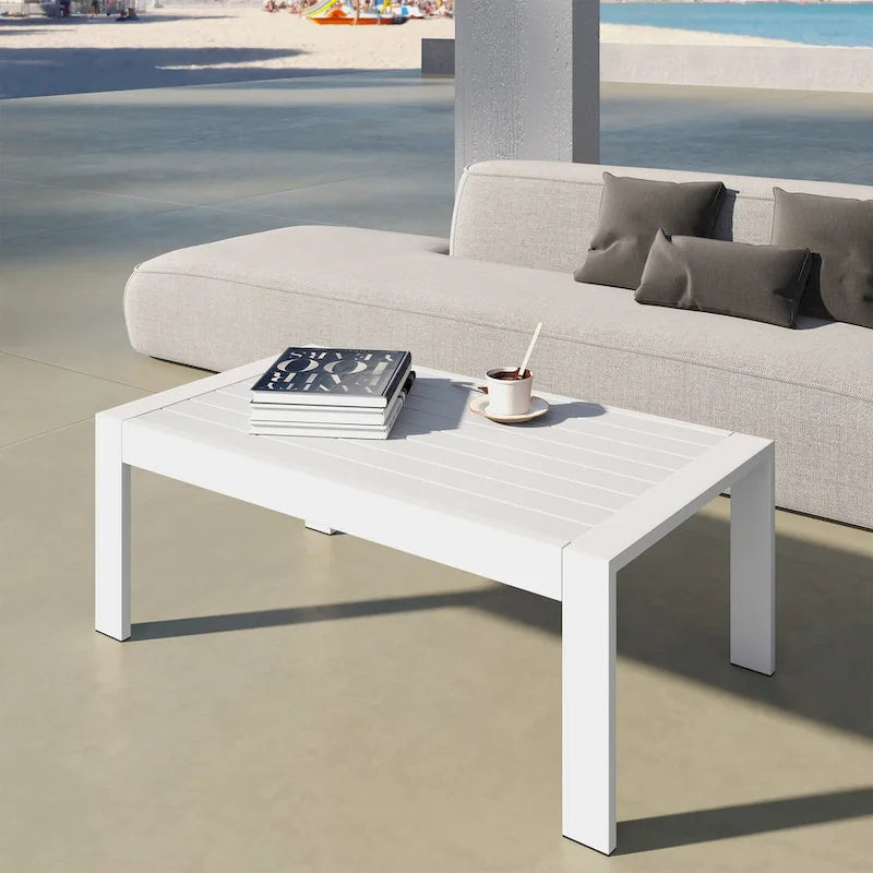 Table basse d'extérieur en aluminium Royalcraft
