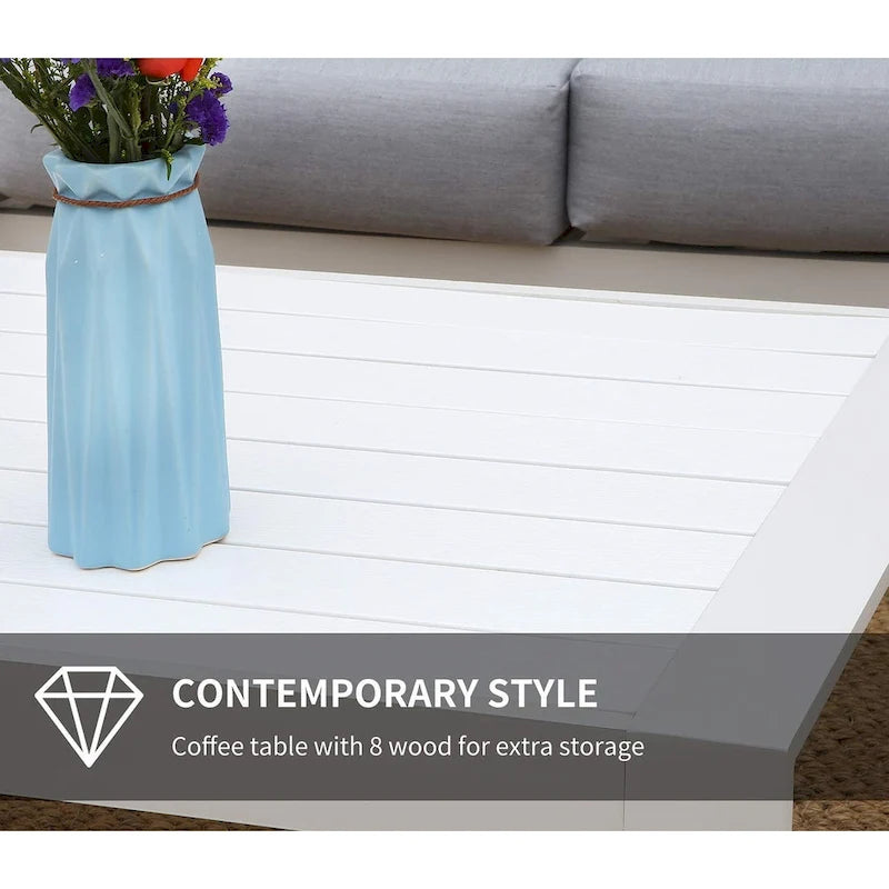 Table basse d'extérieur en aluminium Royalcraft