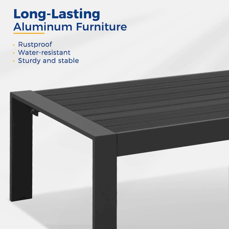 Table basse d'extérieur en aluminium Royalcraft