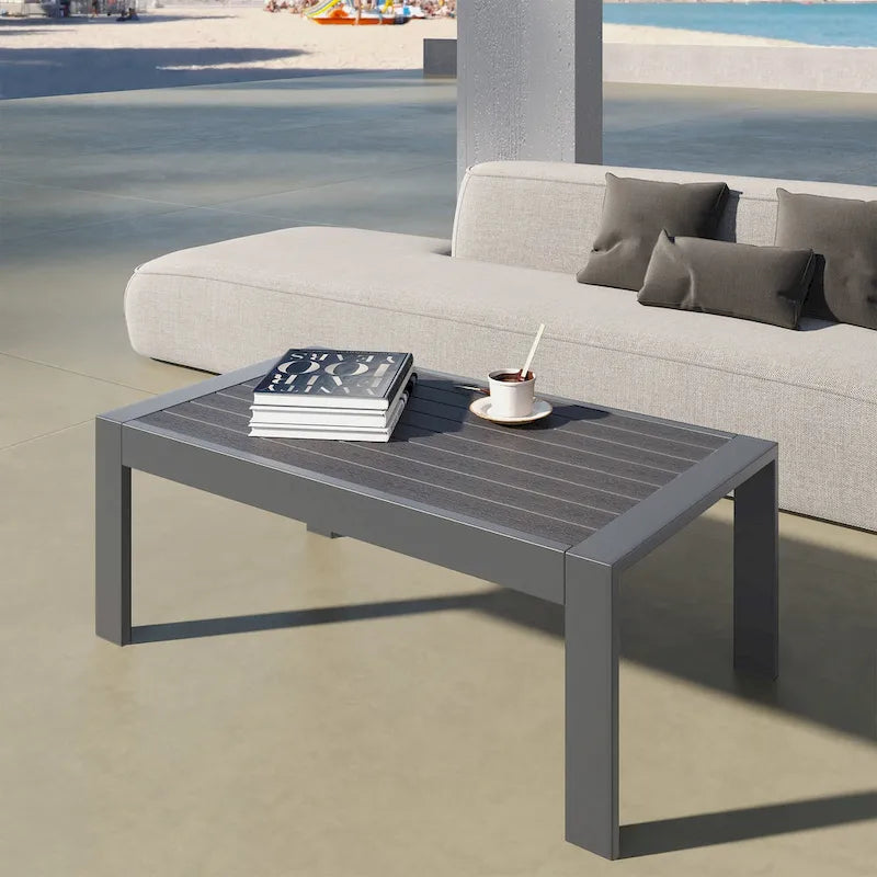 Table basse d'extérieur en aluminium Royalcraft