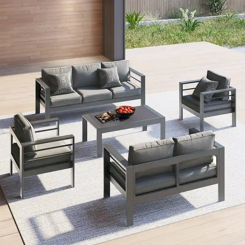 Table basse d'extérieur en aluminium Royalcraft