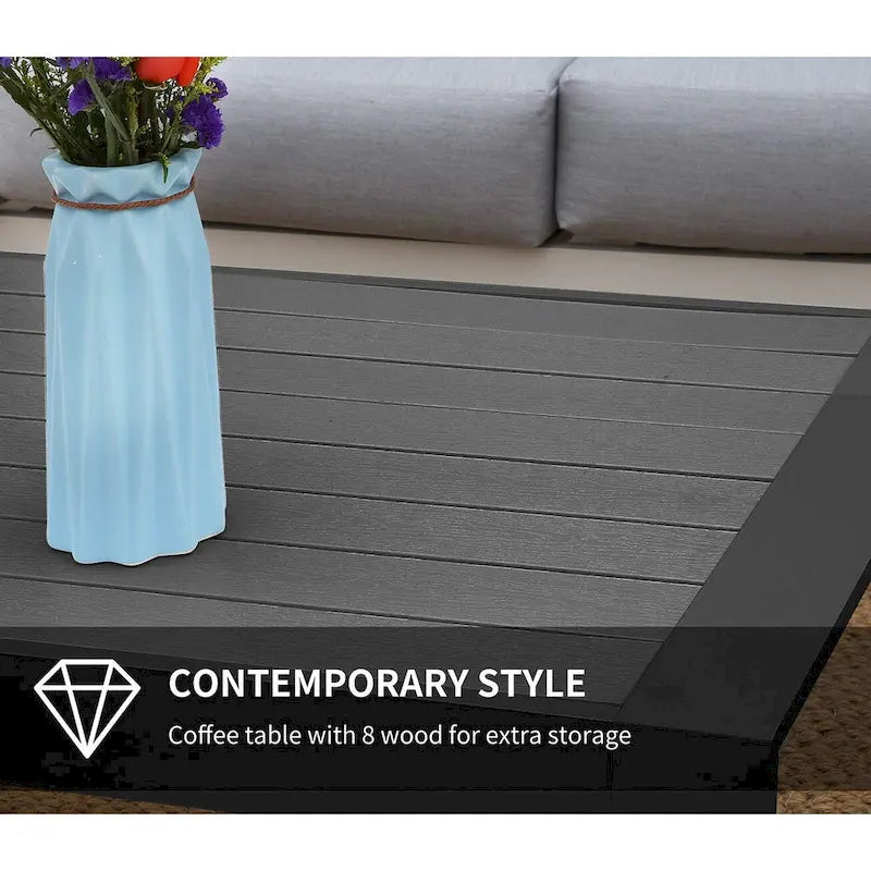 Table basse d'extérieur en aluminium Royalcraft