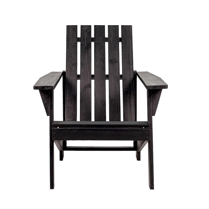 Chaise Adirondack moderne d'extérieur en bois d'acacia Westport, par JONATHAN Y
