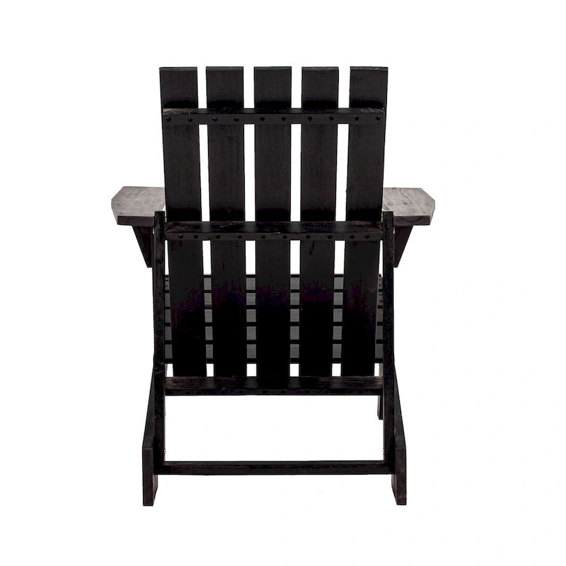 Chaise Adirondack moderne d'extérieur en bois d'acacia Westport, par JONATHAN Y