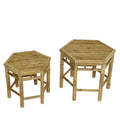 Table d'appoint en bambou - Lot de 2 - Rose