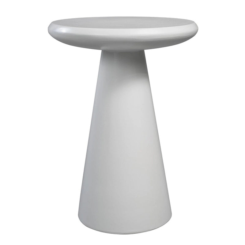 Table d'appoint d'extérieur en béton Mgo en forme de champignon Patio Watcher 16 po