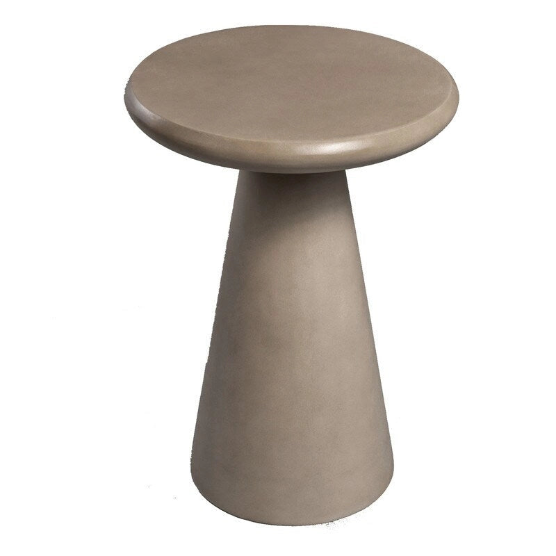 Table d'appoint d'extérieur en béton Mgo en forme de champignon Patio Watcher 16 po