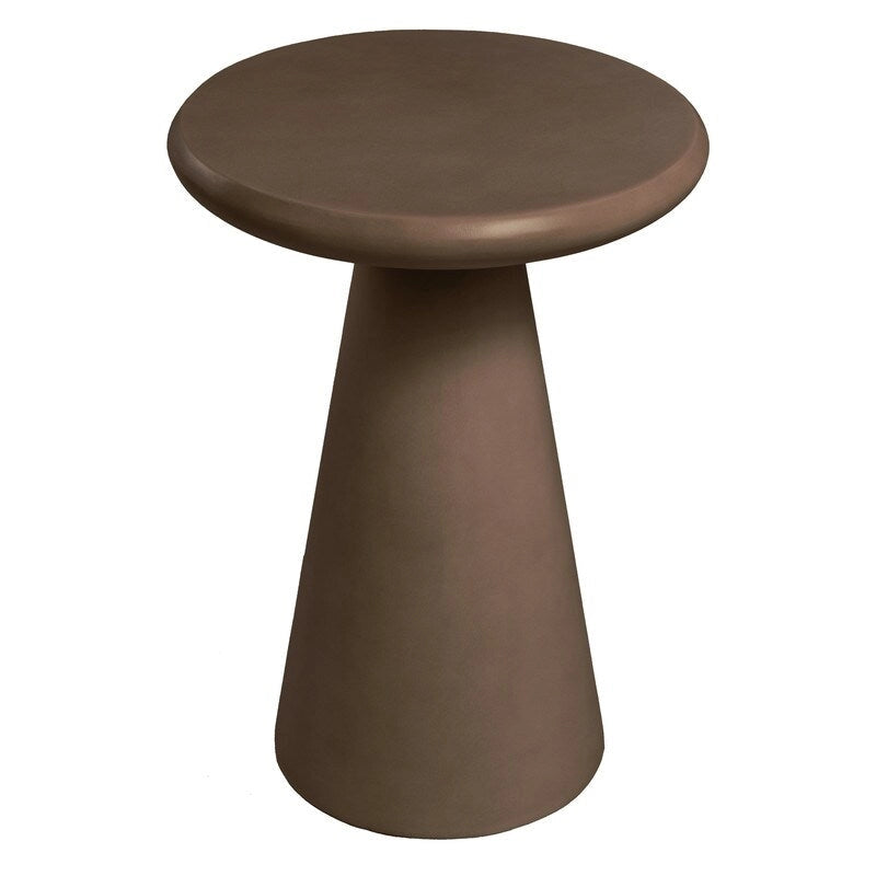Table d'appoint d'extérieur en béton Mgo en forme de champignon Patio Watcher 16 po