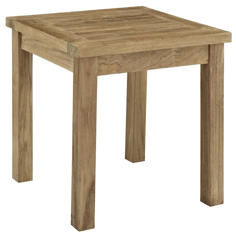 Table d'appoint d'extérieur en teck Pocasset de Havenside Home