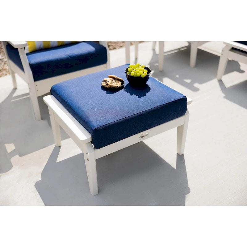 LuXeo Aspen Ottoman with Cushion