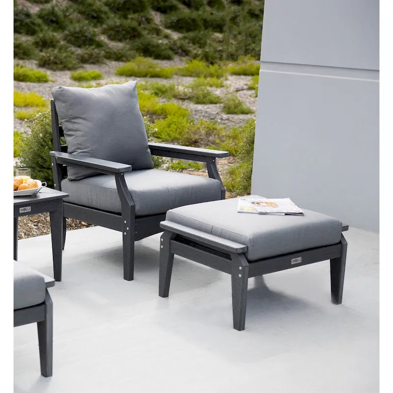 Pouffe LuXeo Aspen avec coussin
