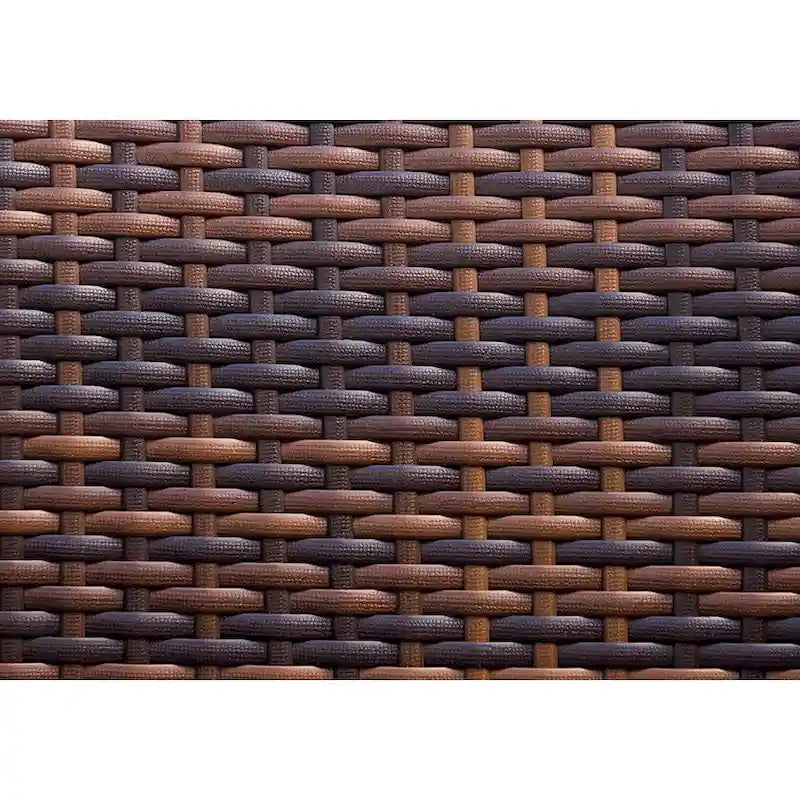 Ohana Patio Extérieur 7 pièces en osier marron mélangé avec coussins - Aucun assemblage requis
