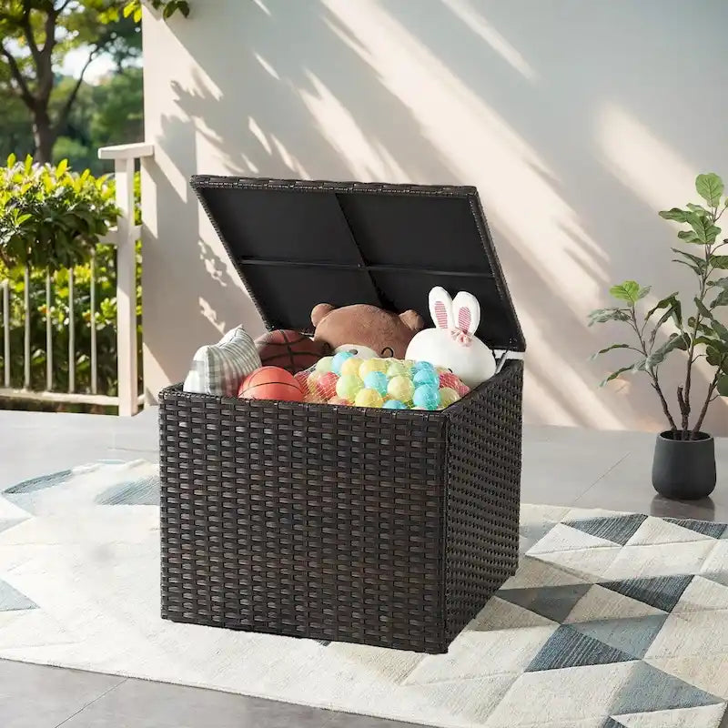 Coffre de rangement de jardin étanche pour terrasse