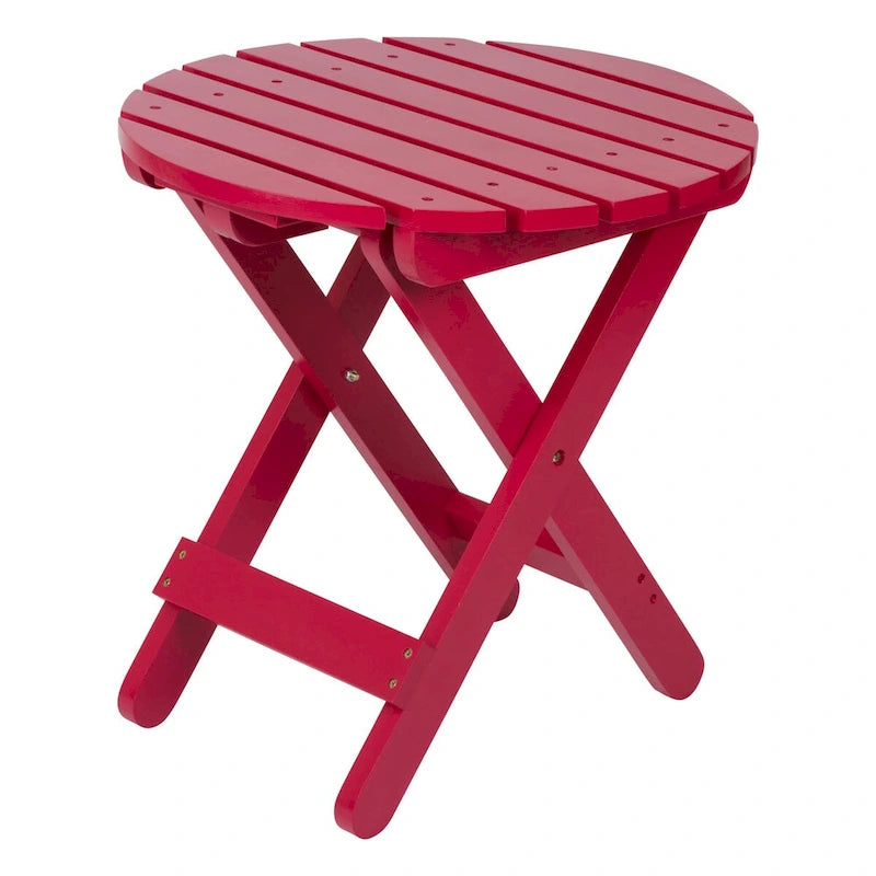 Table pliante ronde escamotable en cèdre assemblée Remedy 19
