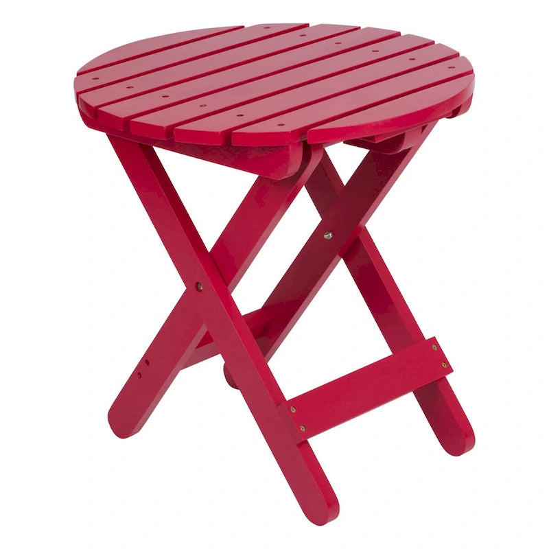 Table pliante ronde escamotable en cèdre assemblée Remedy 19