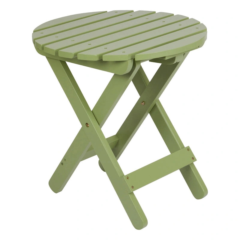 Table pliante ronde escamotable en cèdre assemblée Remedy 19