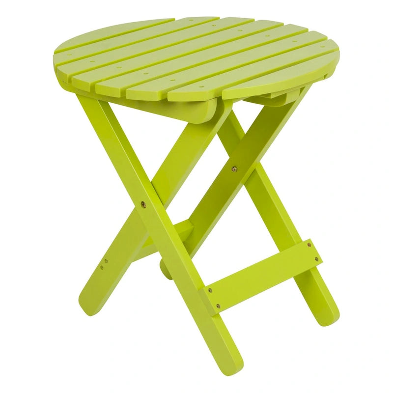 Table pliante ronde escamotable en cèdre assemblée Remedy 19