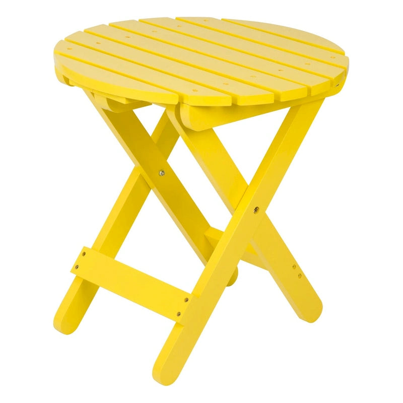 Table pliante ronde escamotable en cèdre assemblée Remedy 19
