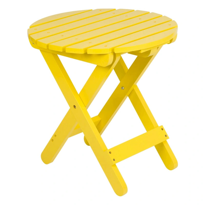 Table pliante ronde escamotable en cèdre assemblée Remedy 19