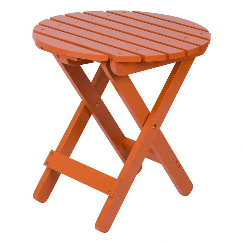Table pliante ronde escamotable en cèdre assemblée Remedy 19
