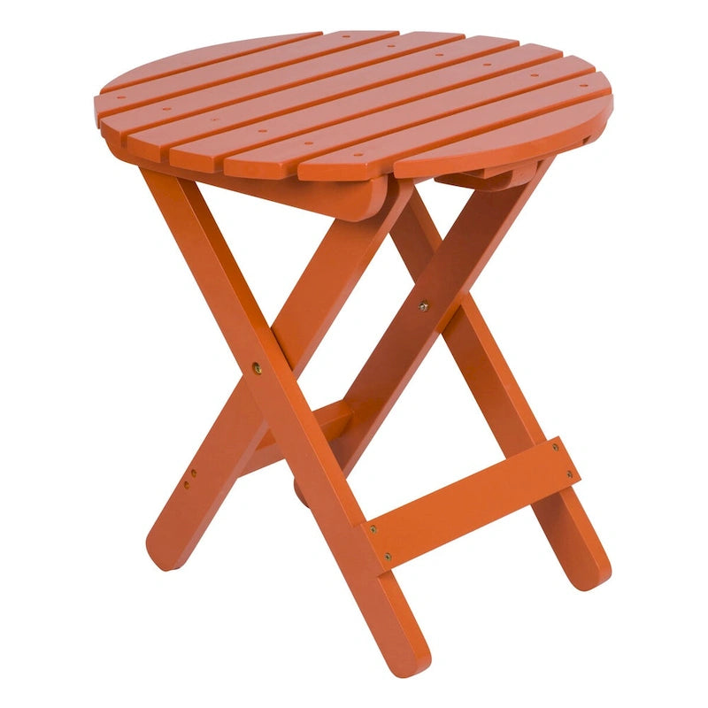 Table pliante ronde escamotable en cèdre assemblée Remedy 19