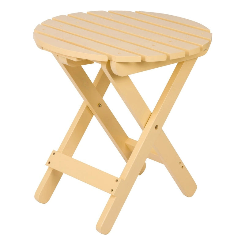 Table pliante ronde escamotable en cèdre assemblée Remedy 19