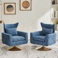 Fauteuil d'appoint pivotant à 360 degrés style milieu de siècle classique