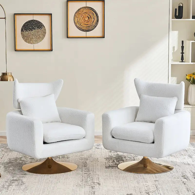 Classic Mid-Century 360-degree Swivel Accent Chair