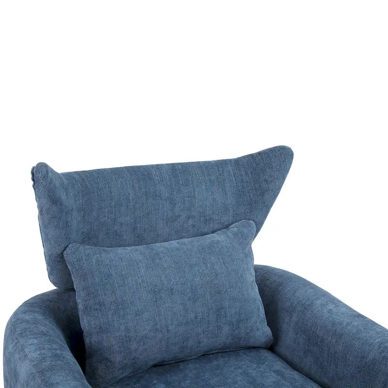 Fauteuil d'appoint pivotant à 360 degrés style milieu de siècle classique