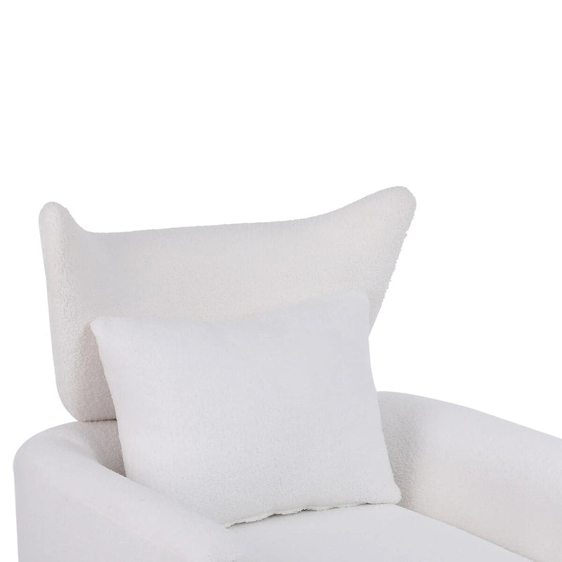 Fauteuil d'appoint pivotant à 360 degrés style milieu de siècle classique