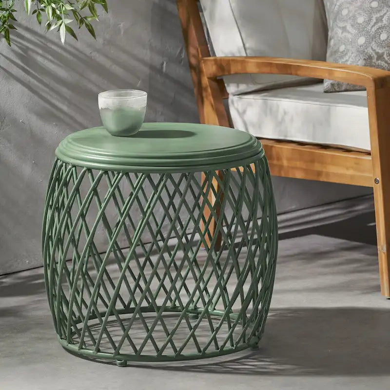 19.75Table d'appoint d'extérieur Table de Patio Table d'appoint Petite Table d'appoint Porche Plage Patio Jardin