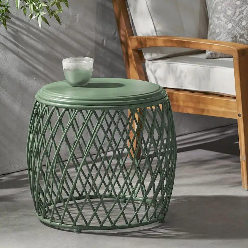 19.75Outdoor Side Table Patio Table Accent Table Small End Table Porch Beach Patio Garden