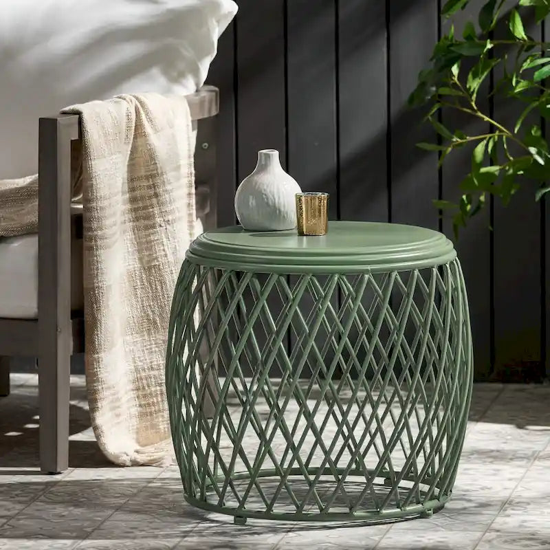 19.75Table d'appoint d'extérieur Table de Patio Table d'appoint Petite Table d'appoint Porche Plage Patio Jardin