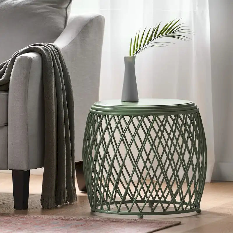 19.75Table d'appoint d'extérieur Table de Patio Table d'appoint Petite Table d'appoint Porche Plage Patio Jardin
