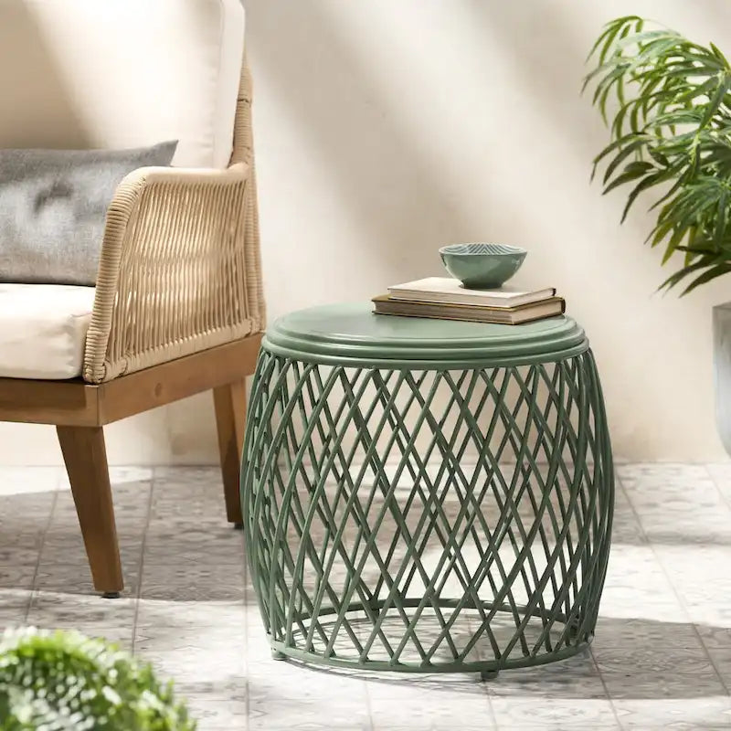 19.75Table d'appoint d'extérieur Table de Patio Table d'appoint Petite Table d'appoint Porche Plage Patio Jardin