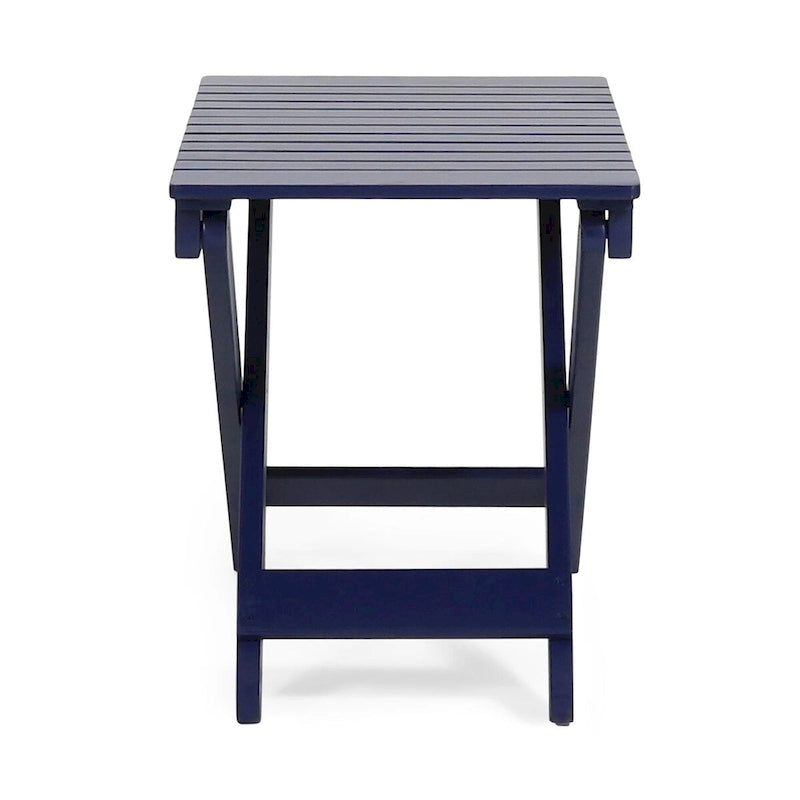 Table d'appoint pliante en bois d'extérieur 15P x 22,75L x 18,25H