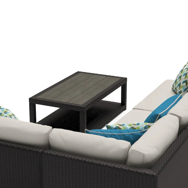 Ensemble de sièges d'extérieur sectionnels Portofino Comfort 5 pièces en Sunbrella