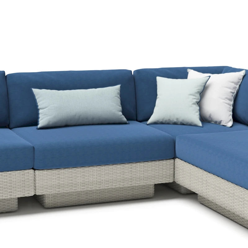 Ensemble de sièges d'extérieur sectionnels Portofino Comfort 5 pièces en Sunbrella
