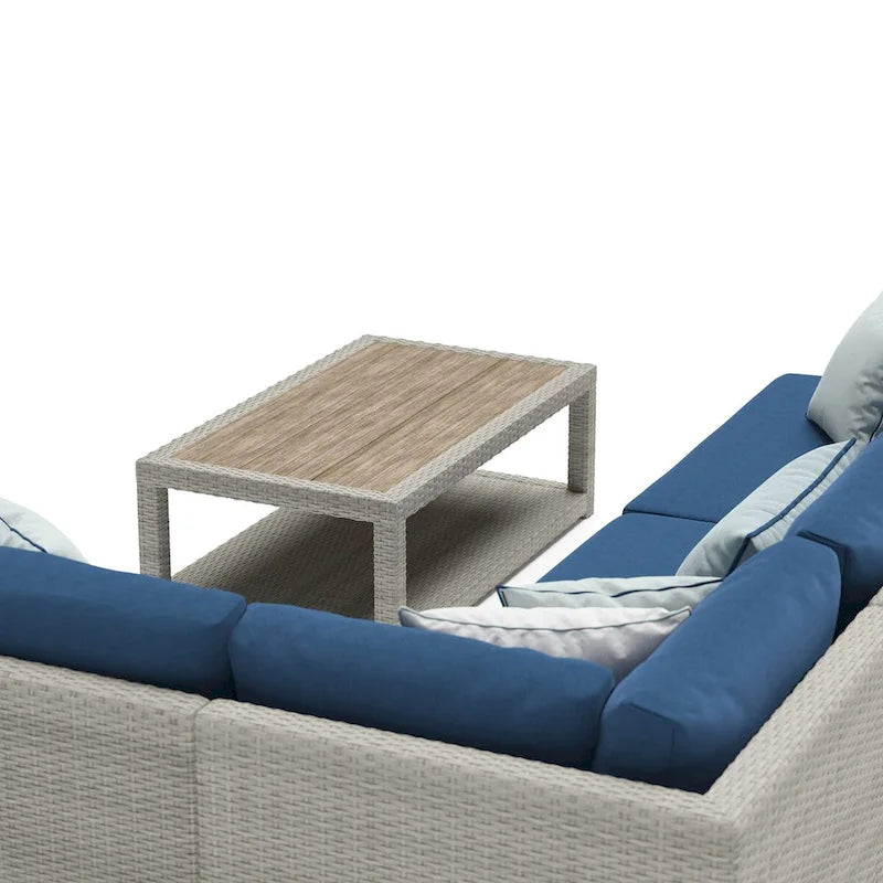 Ensemble de sièges d'extérieur sectionnels Portofino Comfort 5 pièces en Sunbrella