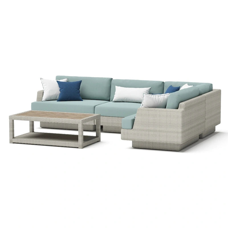 Ensemble de sièges d'extérieur sectionnels Portofino Comfort 5 pièces en Sunbrella