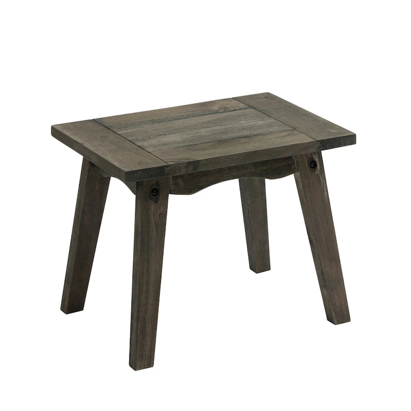 Table basse d'appoint rectangulaire d'extérieur en bois résistant aux intempéries