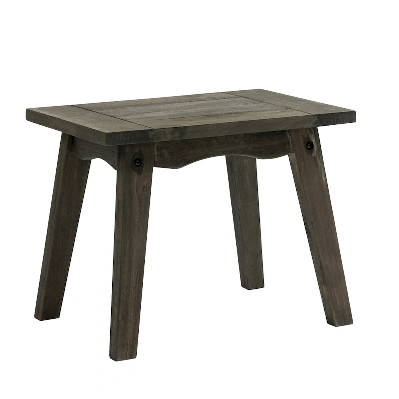 Table basse d'appoint rectangulaire d'extérieur en bois résistant aux intempéries