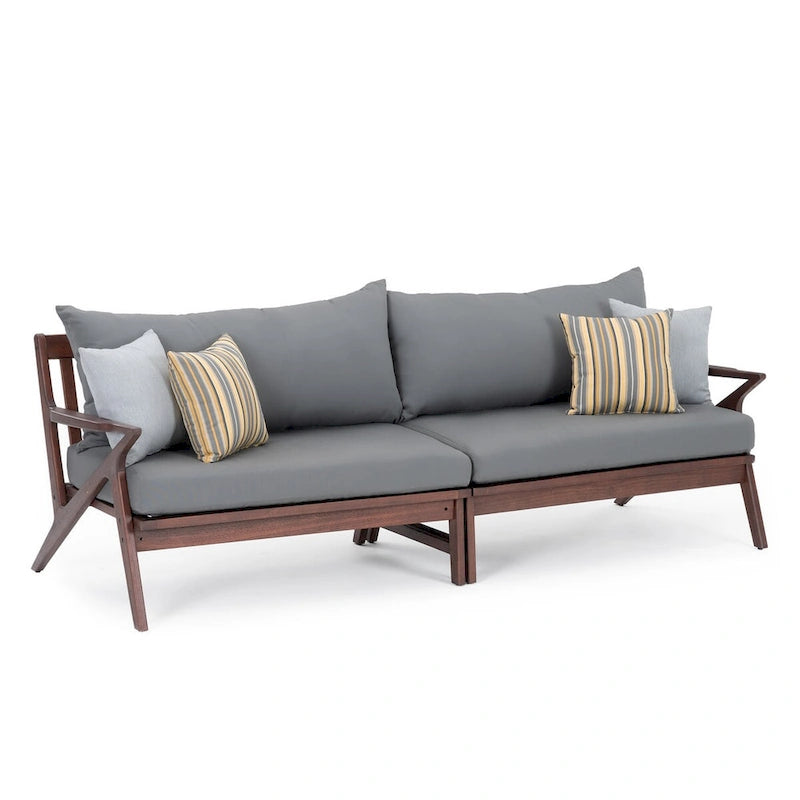Ensemble canapé et fauteuil de jardin Vaughn 7 pièces Sunbrella