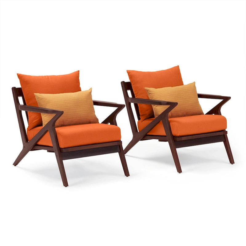Ensemble canapé et fauteuil de jardin Vaughn 7 pièces Sunbrella