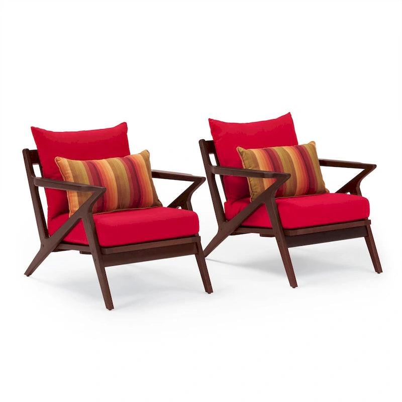 Ensemble canapé et fauteuil de jardin Vaughn 7 pièces Sunbrella
