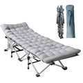 Lit de Camp Pliant avec Matelas en Coton Amovible pour le Bureau, la Maison et la Plage, 204 kg