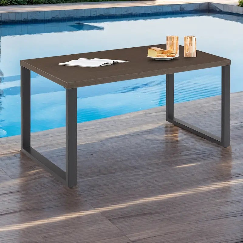 Table basse d'extérieur en métal