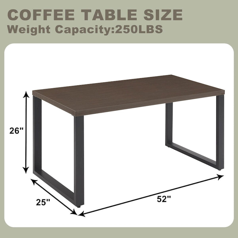 Table basse d'extérieur en métal