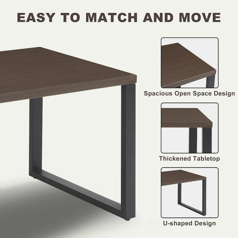 Table basse d'extérieur en métal