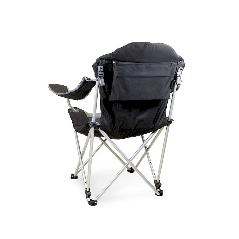 Chaise de camping inclinable Oniva (noir avec touches de gris)
